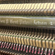 1909 RARE 4 pedal CROWN orchestral piano. Burled walnut - Upright - Studio Pianos